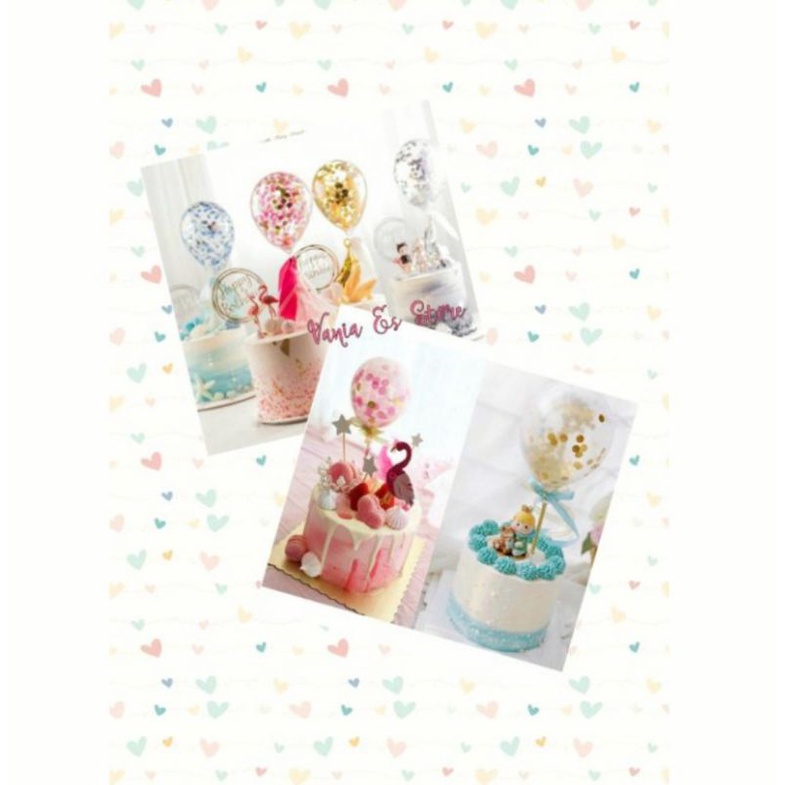 TOPPER CAKE BALON DEKORASI