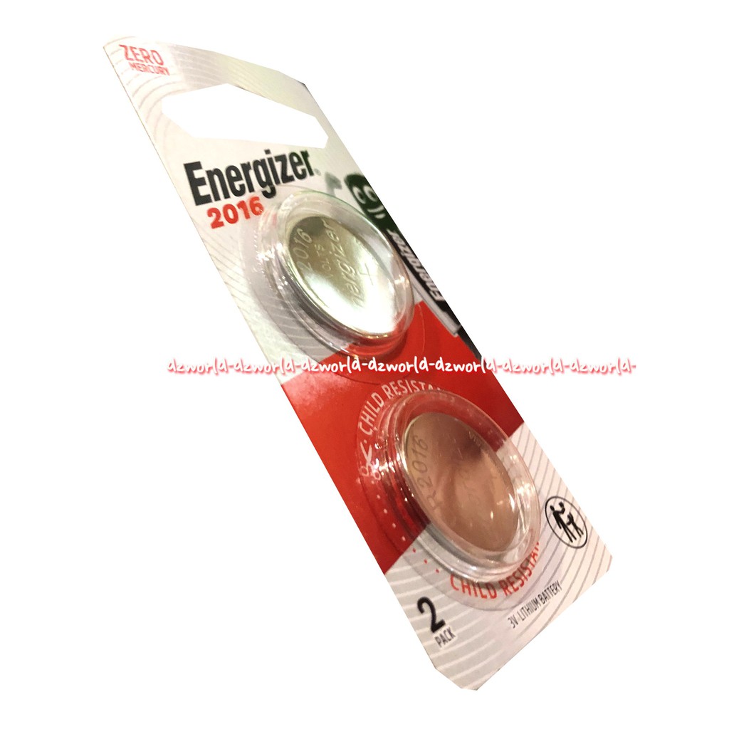 Energizer 2016 Circle Battery Baterai Batrai Bulat Isi 2pcs Tahan lama Enerziger