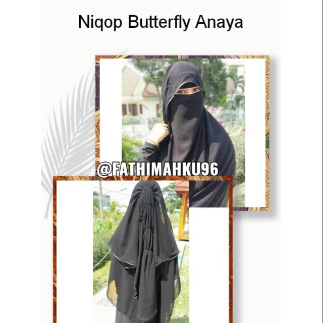 NIQAB BUTTERFLY ANAYA /PURDAH SIFON/CADAR MANIK