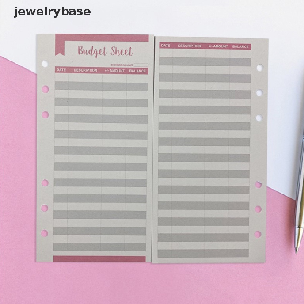 12 Budget Lembaran Expense Tracker Fit Untuk Amplop Cash Binder