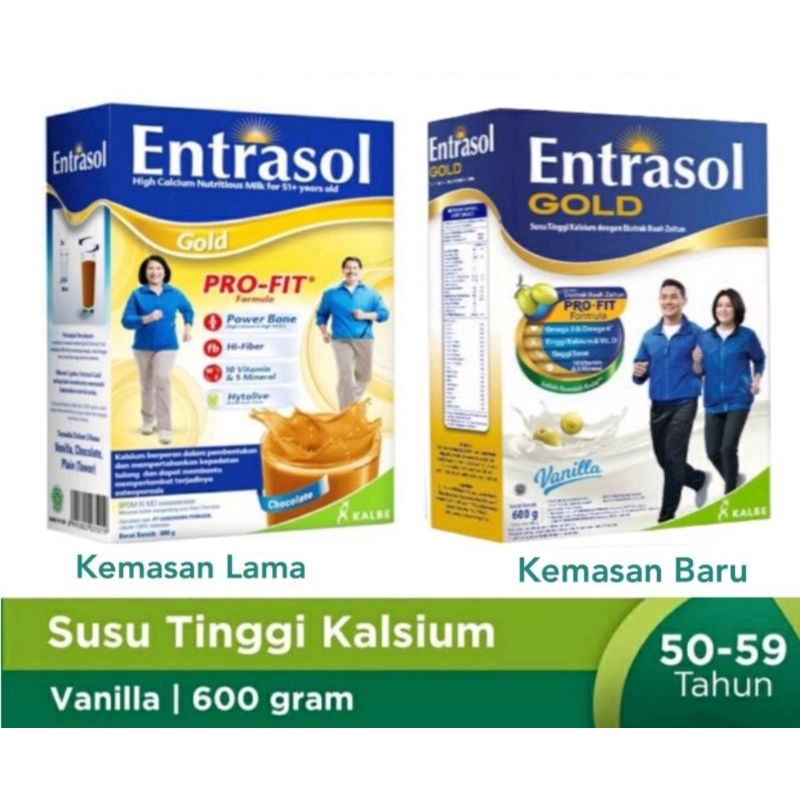 

Entrasol Gold Rasa Vanila dan Cokelat 600Gr