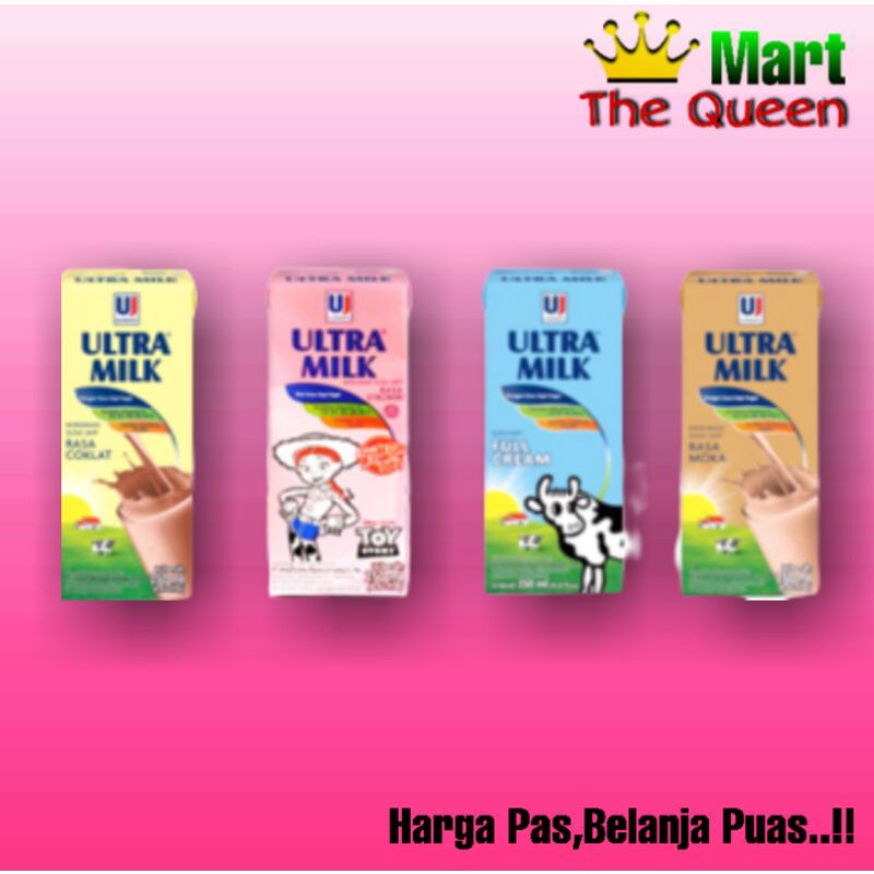 

ULTRA MILK susu UHT steril 250 ml Coklat,Strawberry