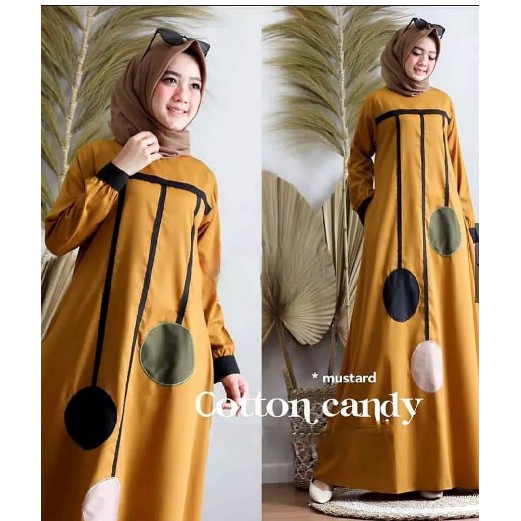( TERMURAH ) Gamis NO brokat syari pesta jumbo terbaru ld #120 XXL AURA GOWN Asmirandah #2 dress