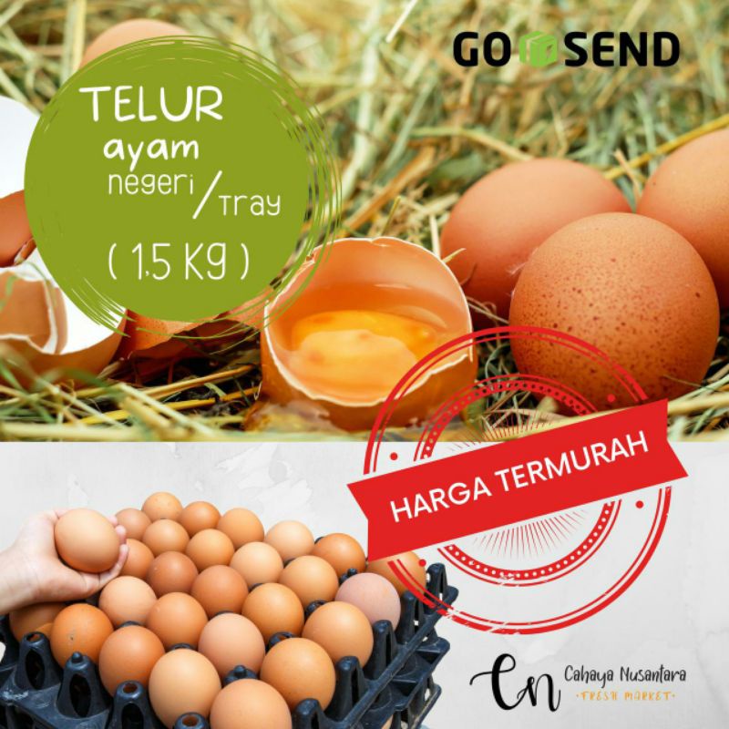 

Telor Ayam Coklat fresh