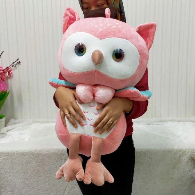 Boneka Owl Burung hantu 45cm animal import ultah kado souvenin korea kpop roumang