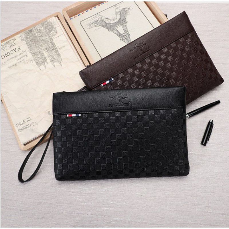 JUNZIDAISHU Dompet Clutch Handbag Pria Wanita Kulit Kotak Premium Import 1001