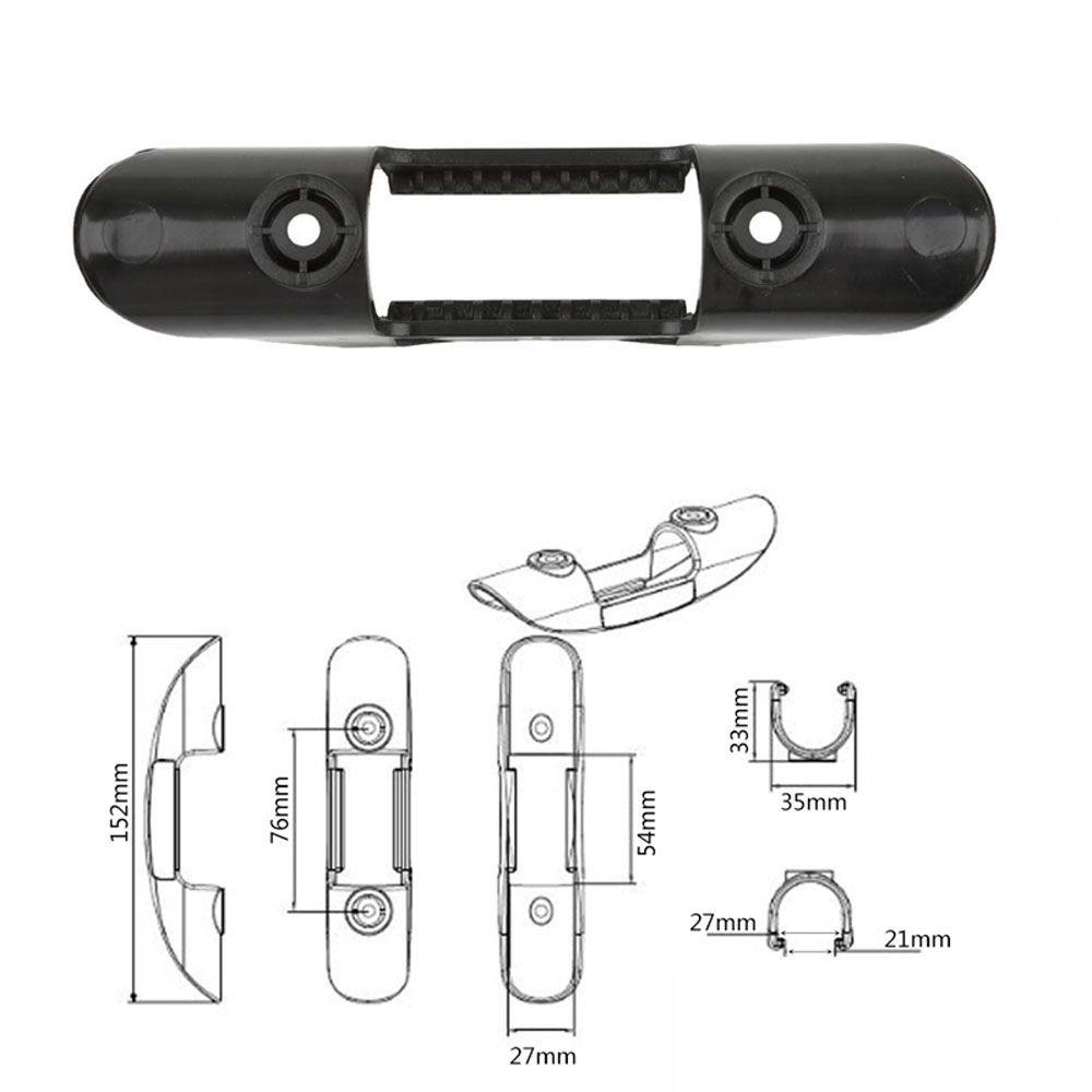 Klip Dayung Kayak AUGUSTINA Hitam Boat Deck Mount Marine Dengan Sekrup Paddle Paddle Paddle Paddle Paddle Keeper