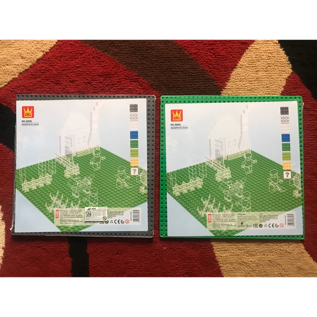 BRICK BASE PLATE WANGE 8806 BASE PLATE 32 X 32 CM GREEN OR GREY