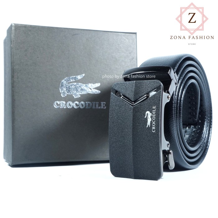 ikat pinggang pria /gesper kulit /sabuk Crocodile Import - KODE A, PANJANG 130CM