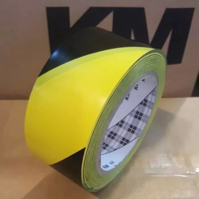 

Cuci Gudang Lakban Lantai Km Floor Marking Tape Km 48Mm X 33M Yellow-Blcak Sale!!!