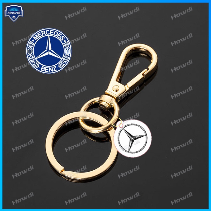 (Simple) Gantungan Kunci Bahan Akrilik Dengan logo Benz