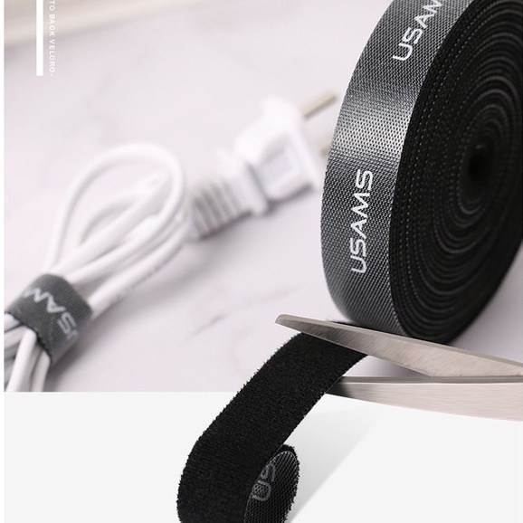 USAMS VELCRO CABLE | STRAP PENGIKAT PEREKAT KABEL