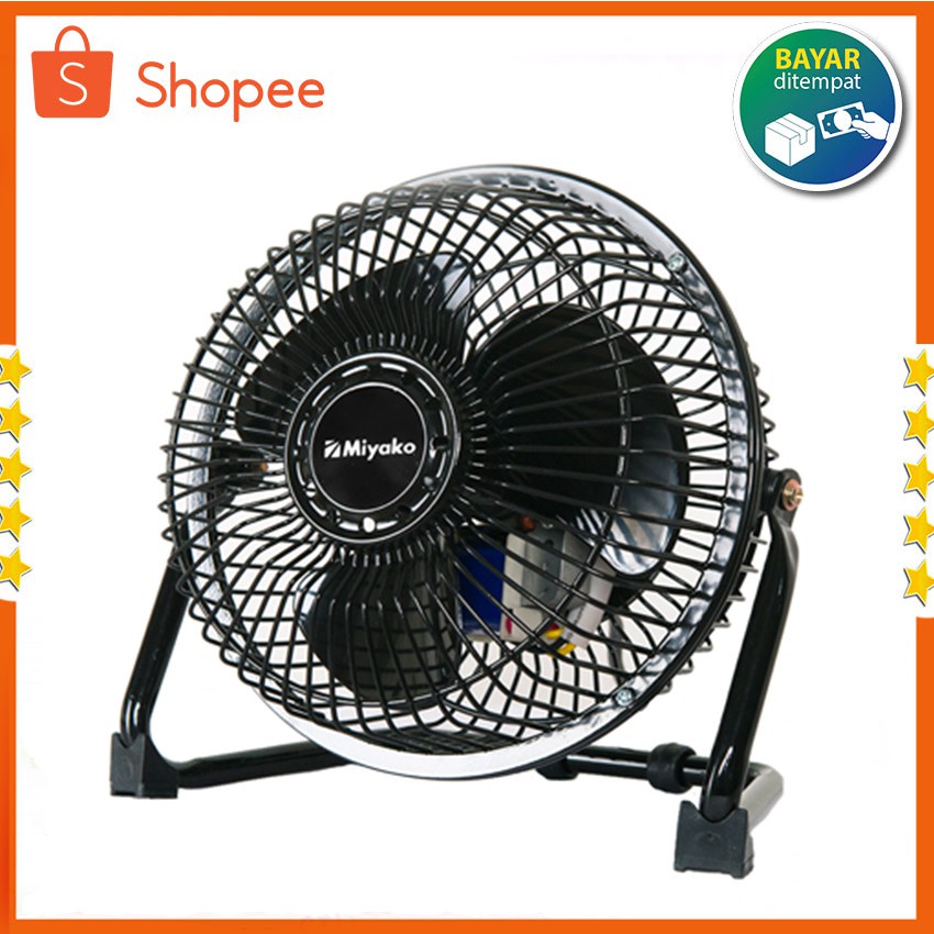 Miyako Desk Fan 6 inch KAD06 Kipas Angin Meja Duduk Besi