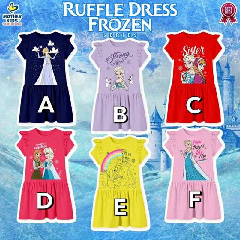 Dress frozen 2-10Th/Dress anak/Dress disney by mother kids