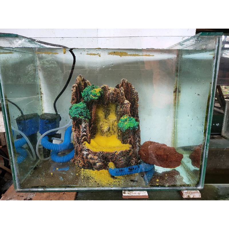 Tebing air terjun pasir aquascape fullset