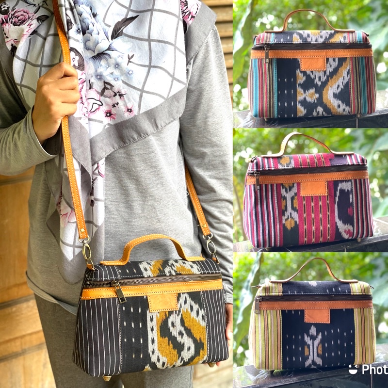 Sling Bag kembung lurik kombinasi tenun