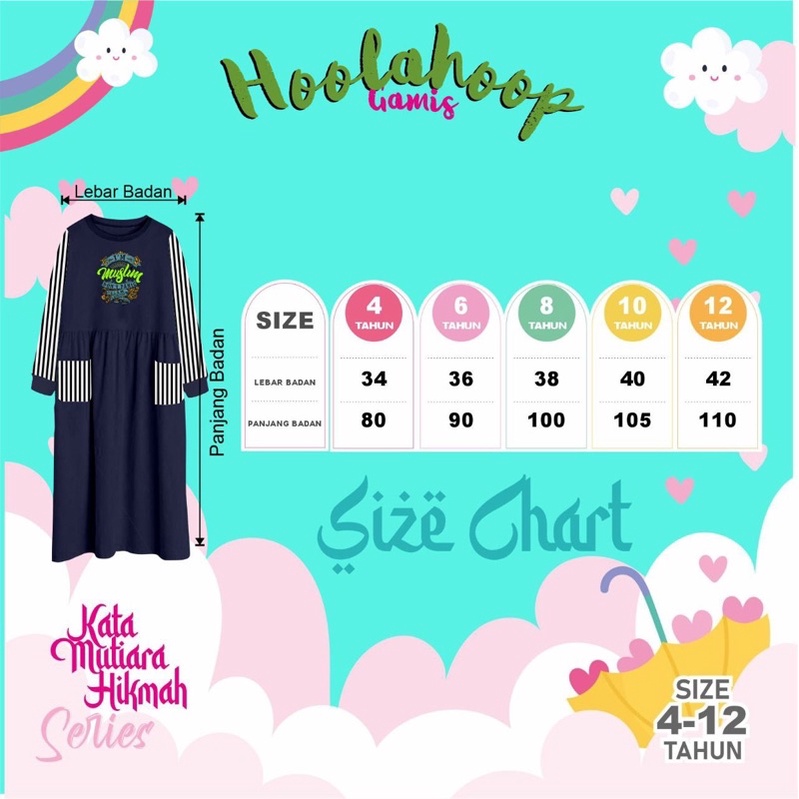 Gamis Series Kata Mutiara by Hoolahoop Gamis hoolahoop