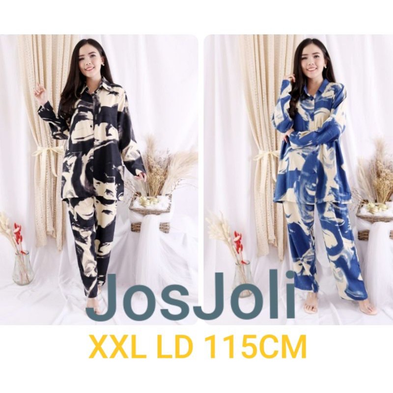 Stelan Julia/Anza/Reva Stelan terbaru Rayon/Stelan xxl LD 115cm/Stelan kekinian/Josjoli_piyama