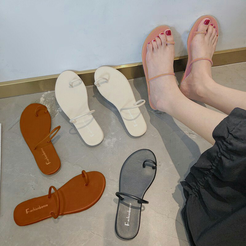 sandal wanita motif tali jempol/sandal jepit viral/sandal wanita jepit terbaru