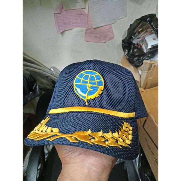 topi dishub biru dongker