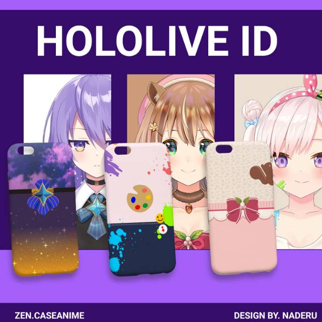 Phone Case Hololive ID (Moona, Risu, Iofi)