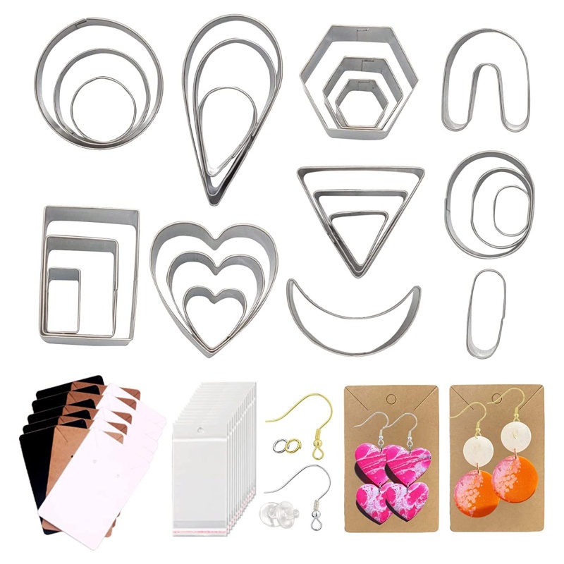 Siy 24pcs Alat Pemotong Anting Tusukkait Bahan Stainless Steel