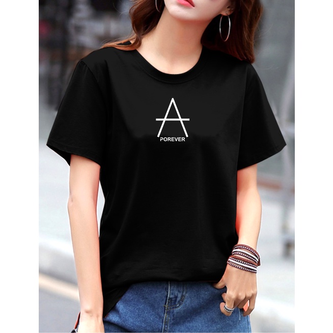 Kaos Wanita Cotton combed 30s POREVER / Baju wanita Lengan pendek cotton combed / Kaos polos wanita