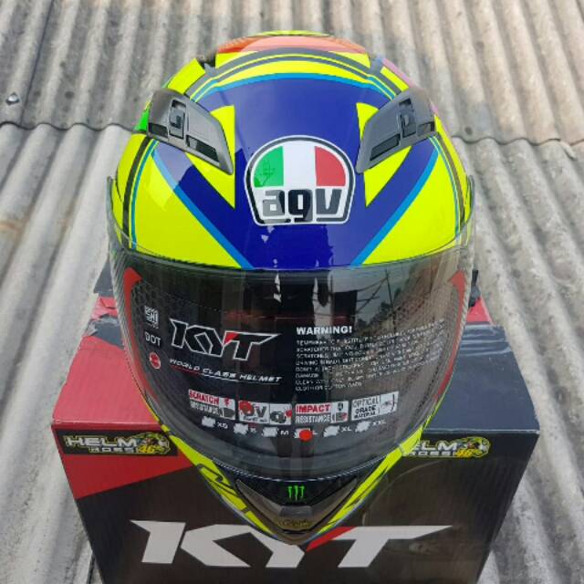 KYT Vendetta2 Repaint AGV Motif Soleluna 2016