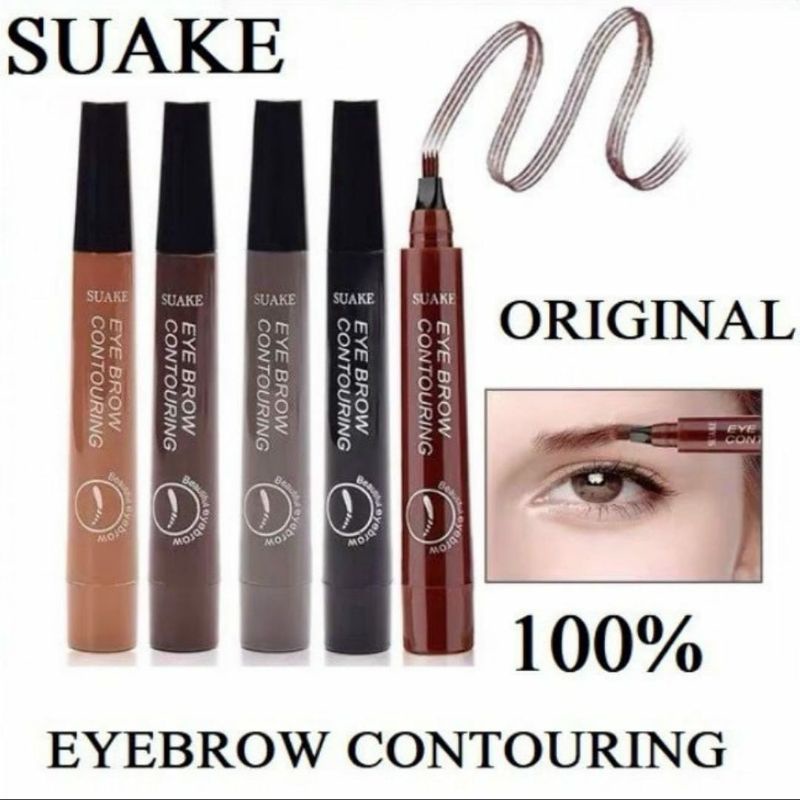 Pensil Alis Waterproof Four Tip Eyebrow Otomatis Pensil Alis Otomatis Fork Tip Eyebrow Kosmetik Mata