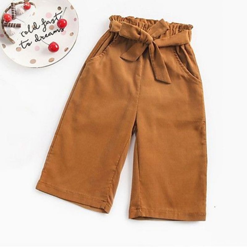 Kulot Anak Premium Celana Perempuan Zilky Pants / Celana Kulot Tali Anak Perempuan Alena Pants