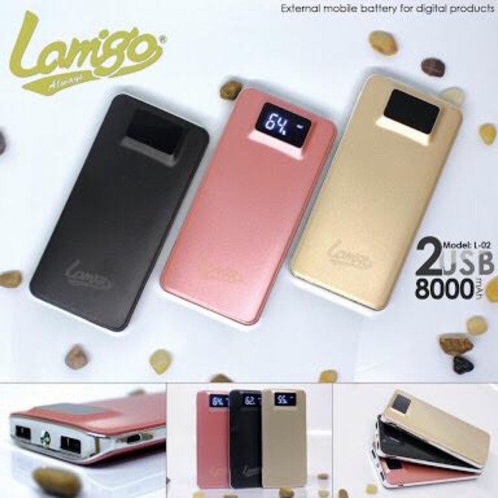Obral Powerbank Original 100% Lamigo 8000Mah