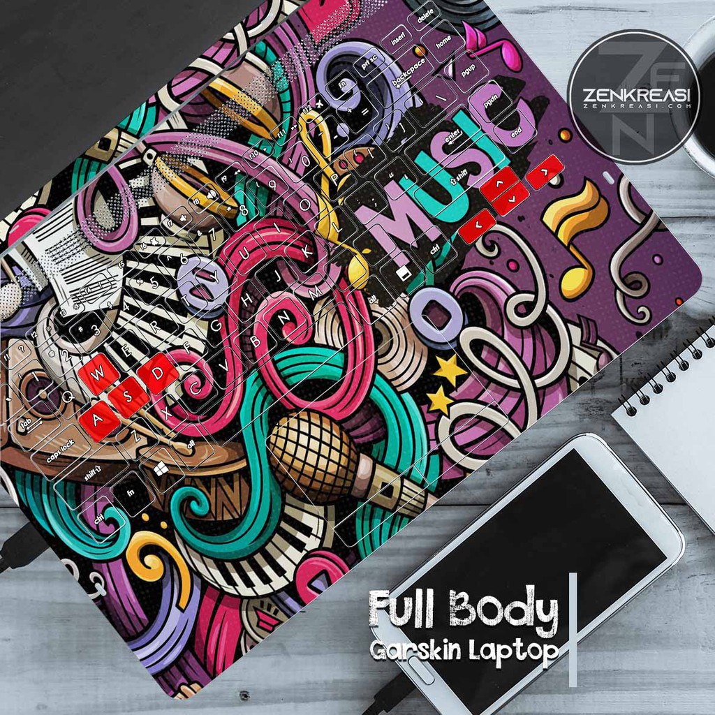 Garskin Laptop | Skin Laptop Musik