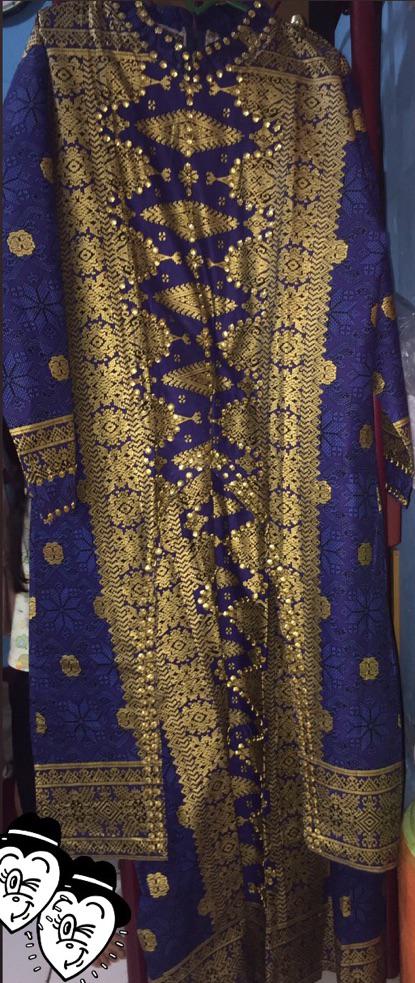 Couple Setelan Motif Songket / Batik Jufri Palembang A