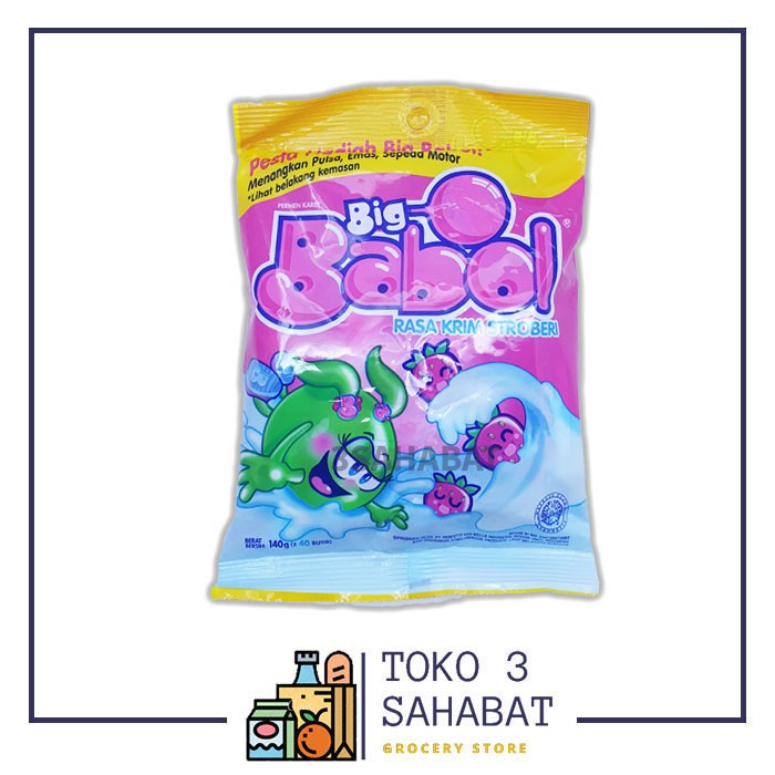 

Permen Big Babol Rasa Krim Stroberi