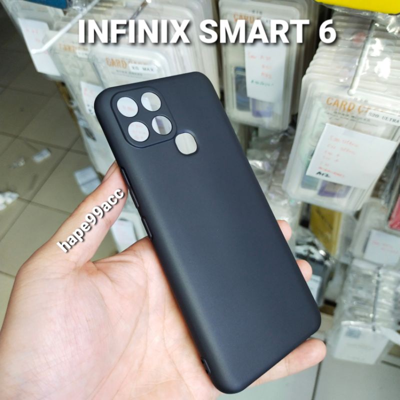 infinix smart 6 soft case silicon premium macaron