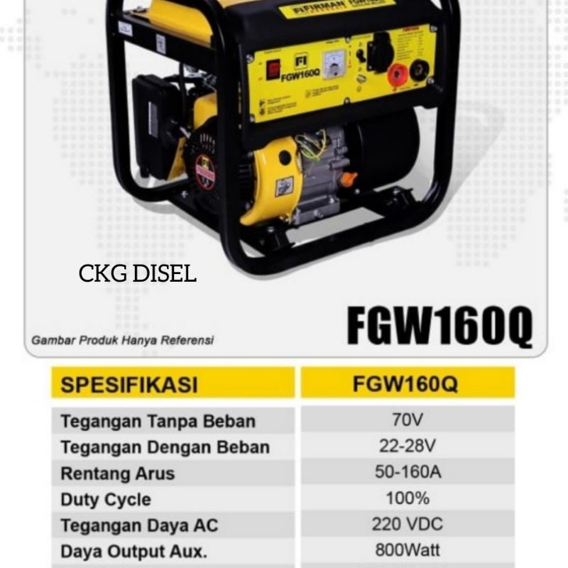 Mesin Genset Las Firman 160 Ampere FGW160Q Heavy Duty