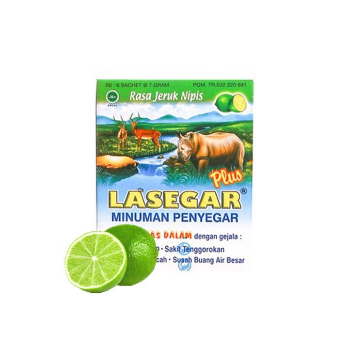 

LASEGAR Jeruk Nipis, Rasa Jeruk Sachet 1 Box isi 6 Sachet @7gr Meredakan Panas Dalam