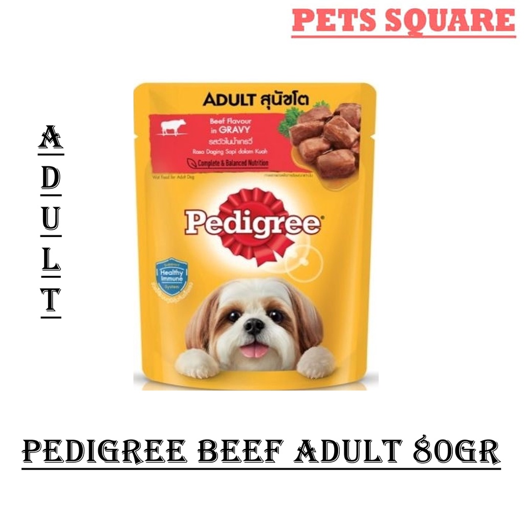 Pedigree Adult Beef Loaf With Vegetables Pouch 80gr (GRATIS ONGKIR)