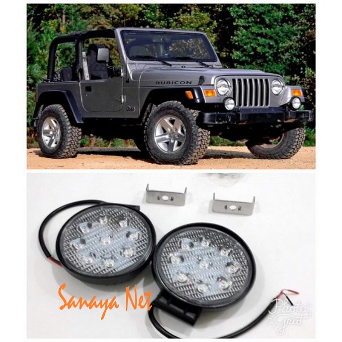 Fog Lamp Lampu  Kabut Sorot Tembak  Fokus Bulat Jeep  Style 