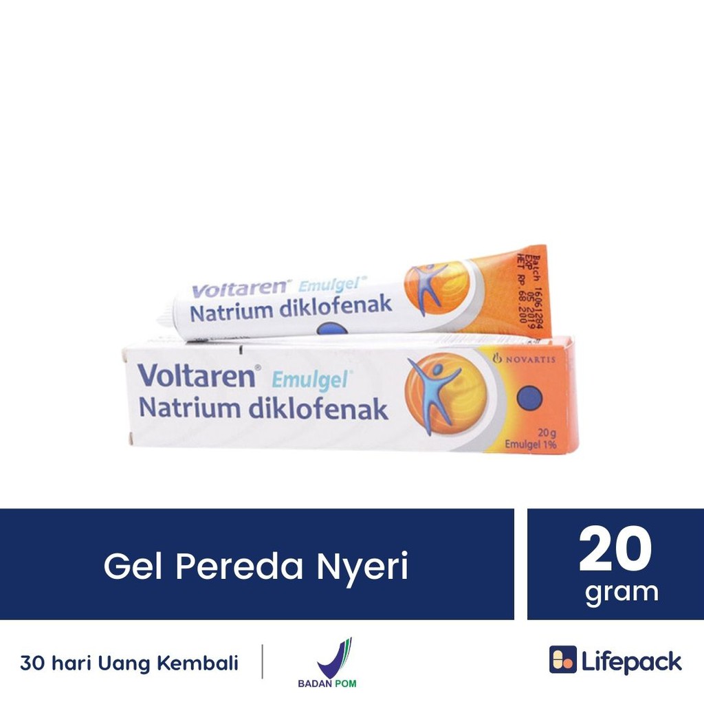 Voltaren Emulgel 10&20 Gram - Obat Reumatik / Nyeri Otot - LIFEPACK-20 Gram