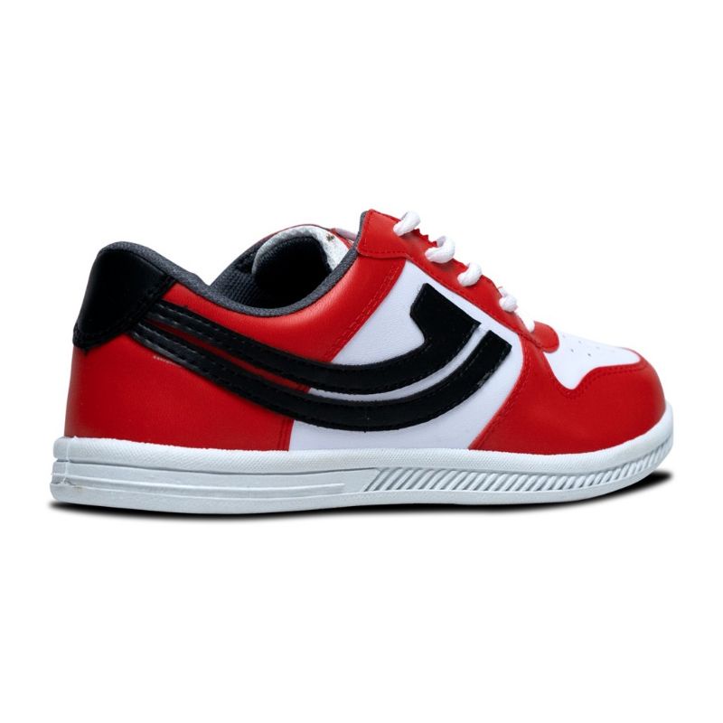 SEPATU JOHNSON ANGKASA JONSON BLACL WHITE LOW ALBLACK WHITE RED