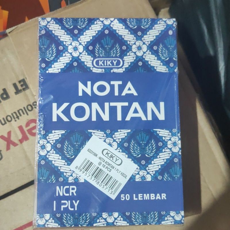 

nota kontan 1 ply kiky isi 10 buku