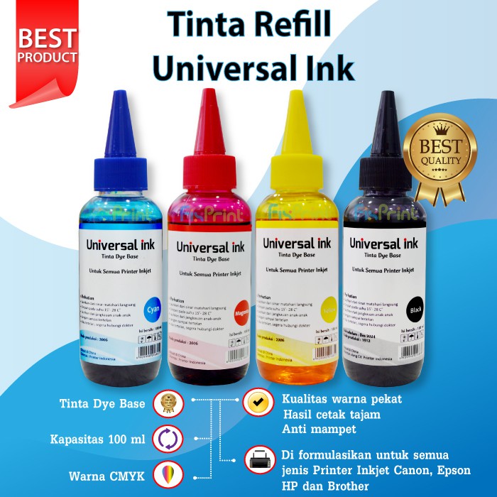 Tinta refill printer Canon G1010 G2010 G3010 G4010 pengganti GI-790