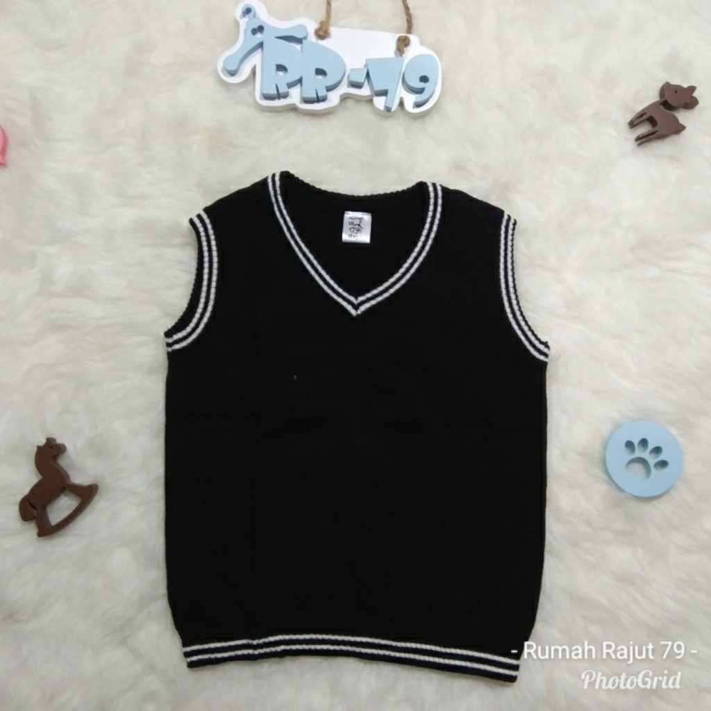 Rompi vest rajut anak size XXL (est 5-6th)