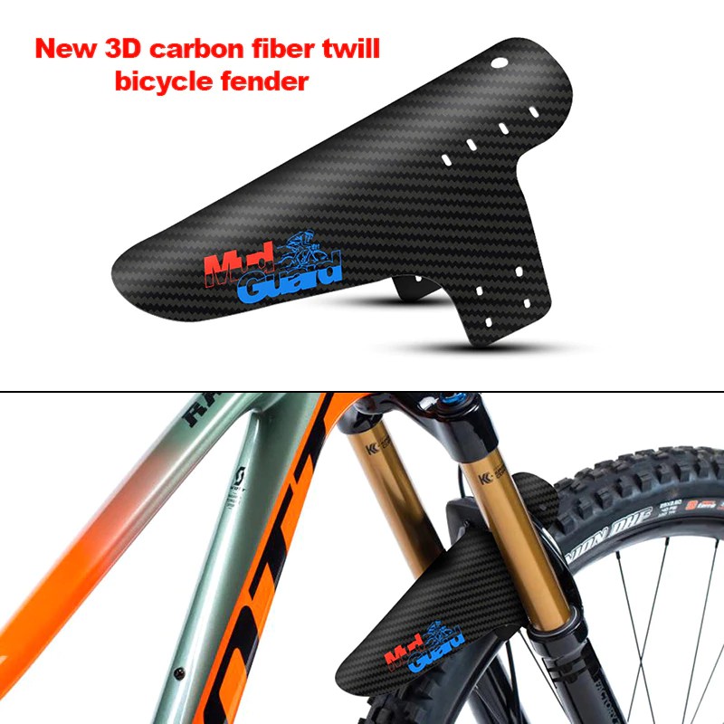 2022 Baru Sepeda  Gunung  Aksesoris  Mudguard 3D Carbon Fiber 