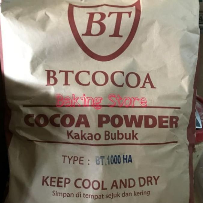 

Cuci Gudang Awal Tahun Bubuk Cokelat Cocoa Powder Dark Chocolate BT Cocoa 1000HA Repack 1kg Promo