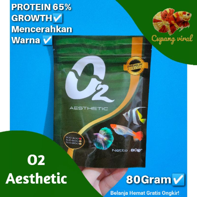 O2 Aesthetic - Pelet Ikan Hias 80Gram