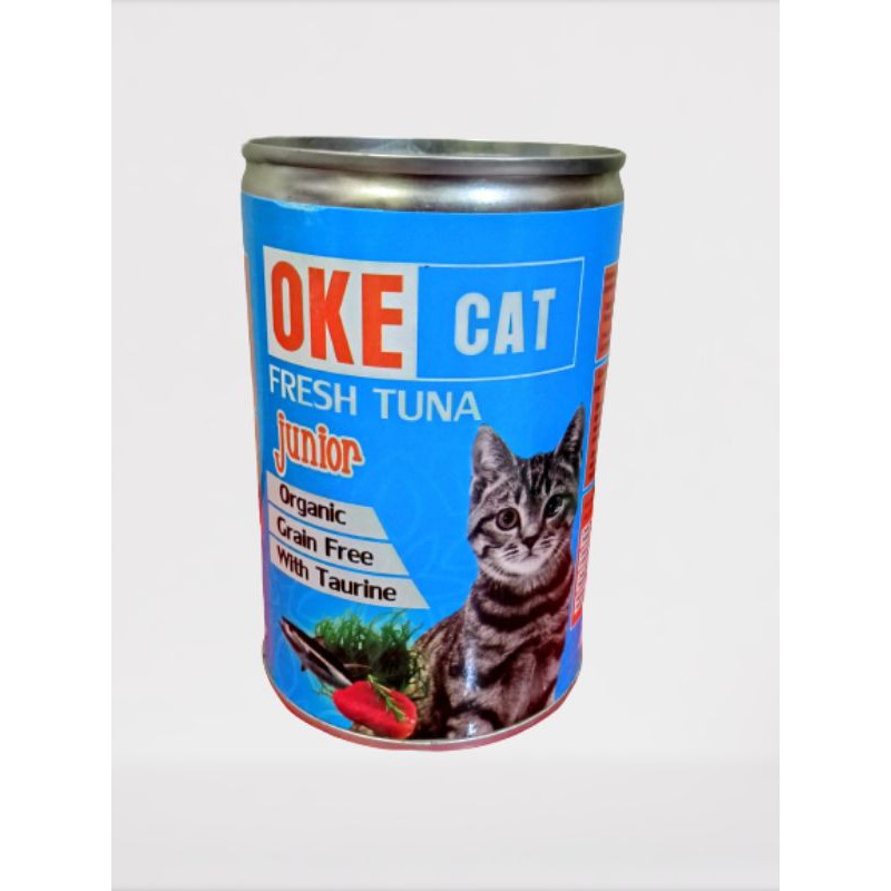 OKE Cat Junior tuna Makanan Kucing Basah Kaleng Untuk Anak Kucing