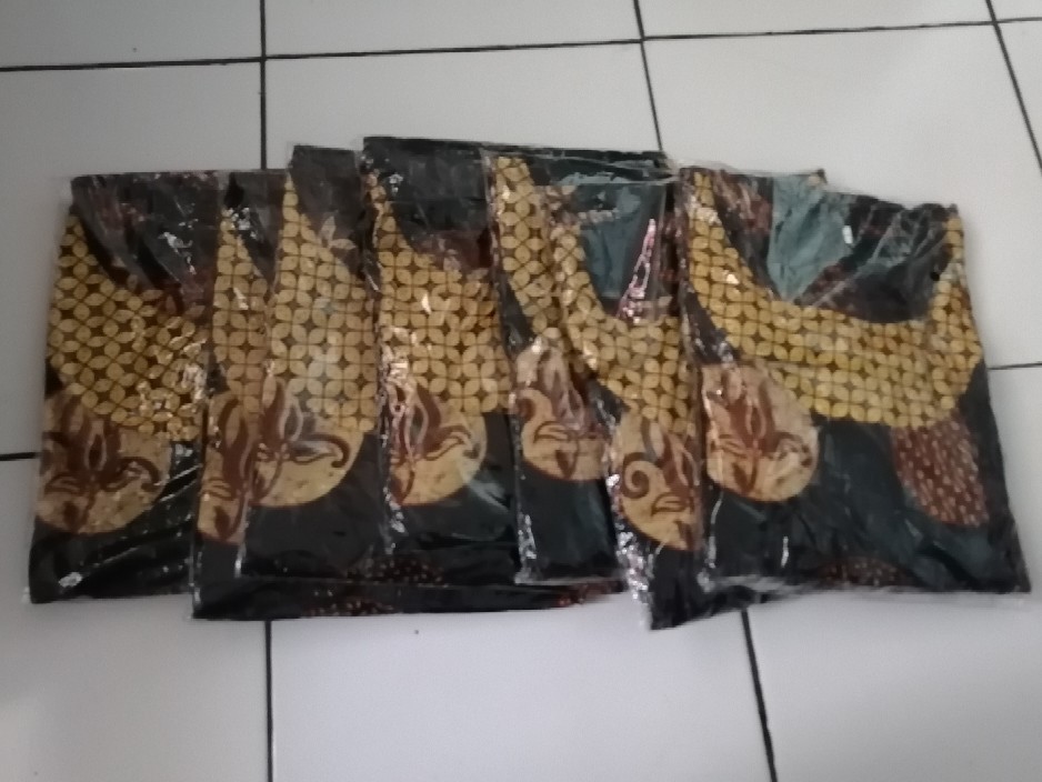 Batik Couple Gamis Batik Maura Sania Ruffle Ori Ndoro Jowi Dnt Size M L Xl All Size