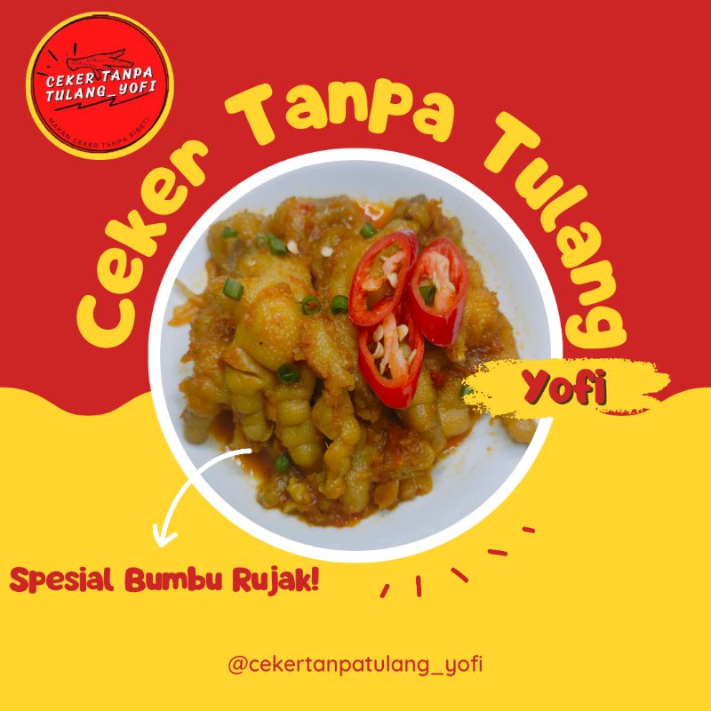 

Spesial Bumbu Rujak (Ceker Tanpa Tulang/Dakbal)